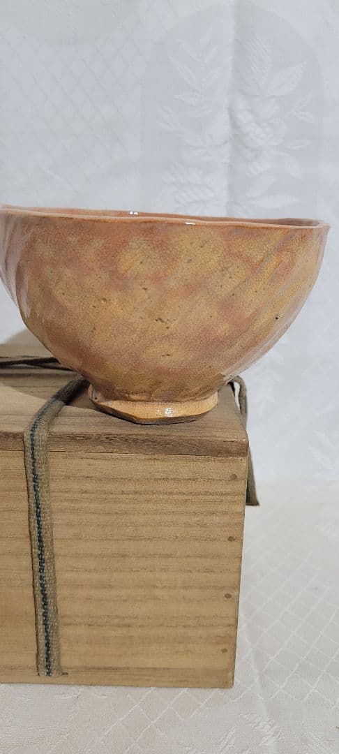 茶道具　時代物　萩焼　お茶碗　合わせ箱　骨董品、美術品
