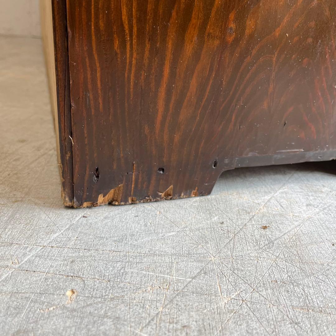 アンティーク ガラス 戸棚 チェスト キャビネット 飾り棚 昭和レトロ z459