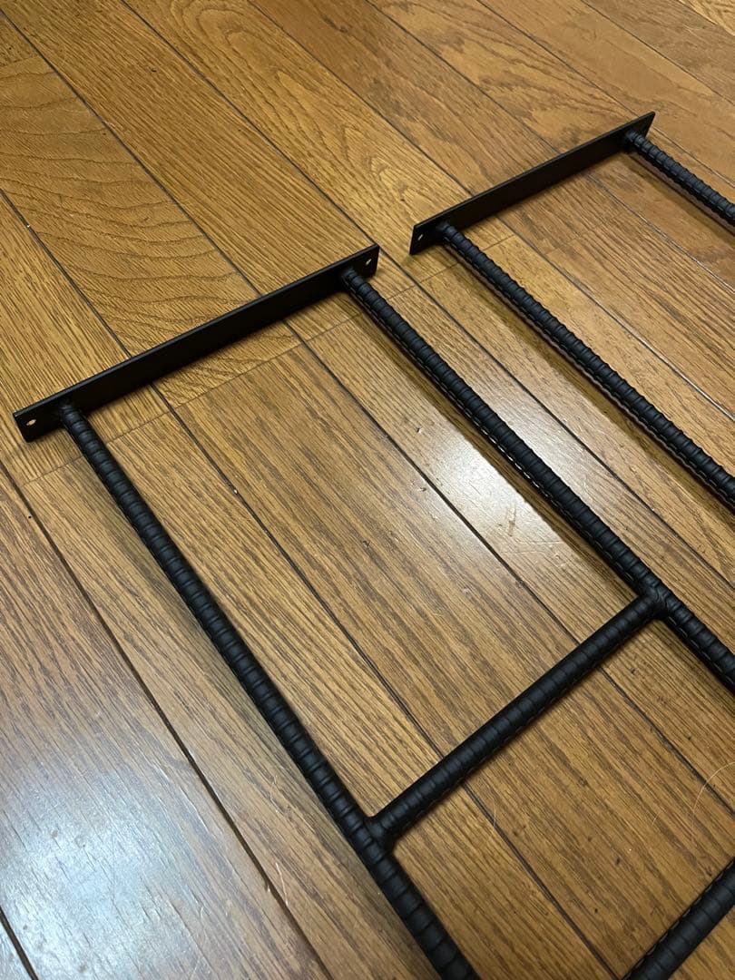 アイアン 天井吊り棚 ブラケット2本 高さ60cm アイアンシェルフ