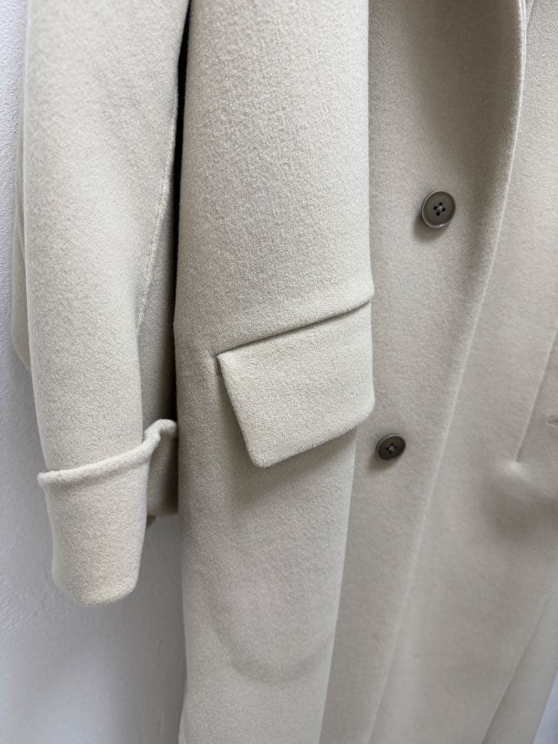 ソージュ　ユニセックス　スーパー140メルトンバルマカーンコート