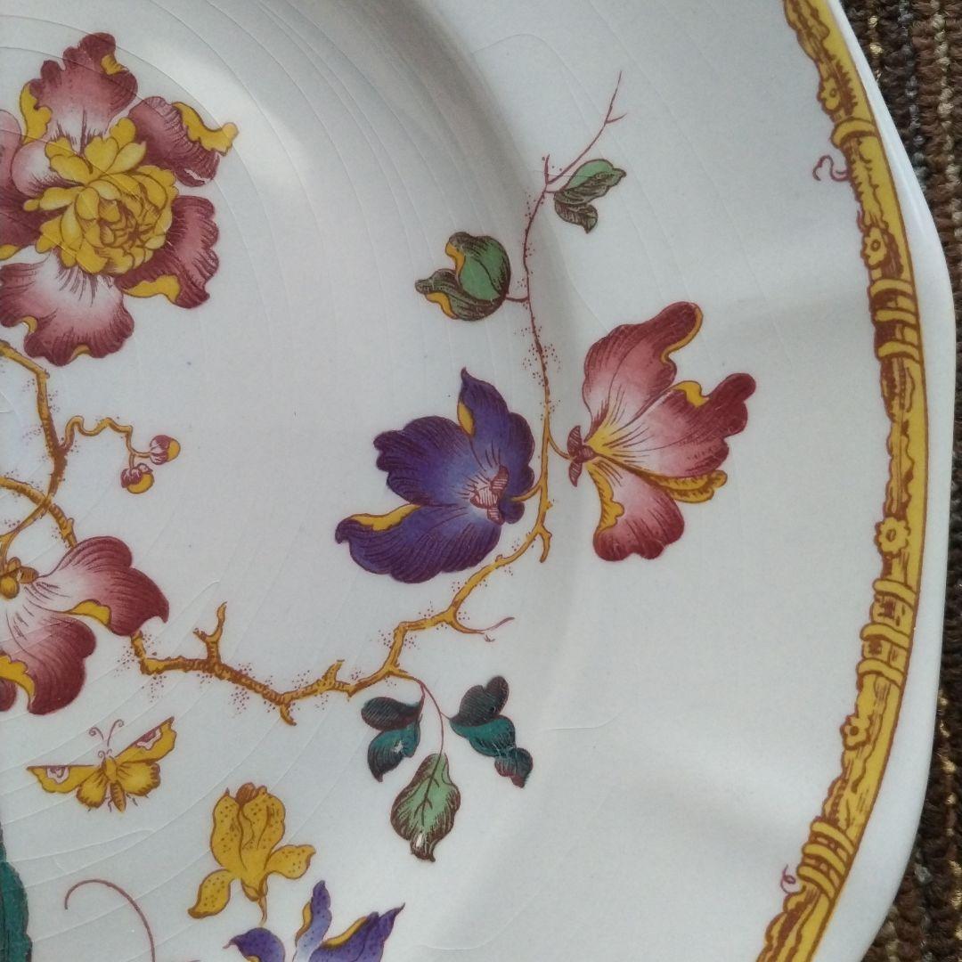 【美品】ウェッジウッド　デボンローズ／デヴォンローズ　ディナー皿　２枚　貫入あり
