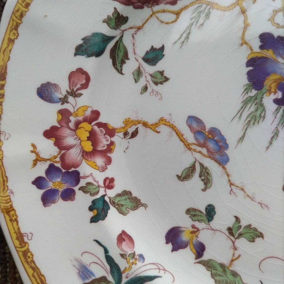 【美品】ウェッジウッド　デボンローズ／デヴォンローズ　ディナー皿　２枚　貫入あり