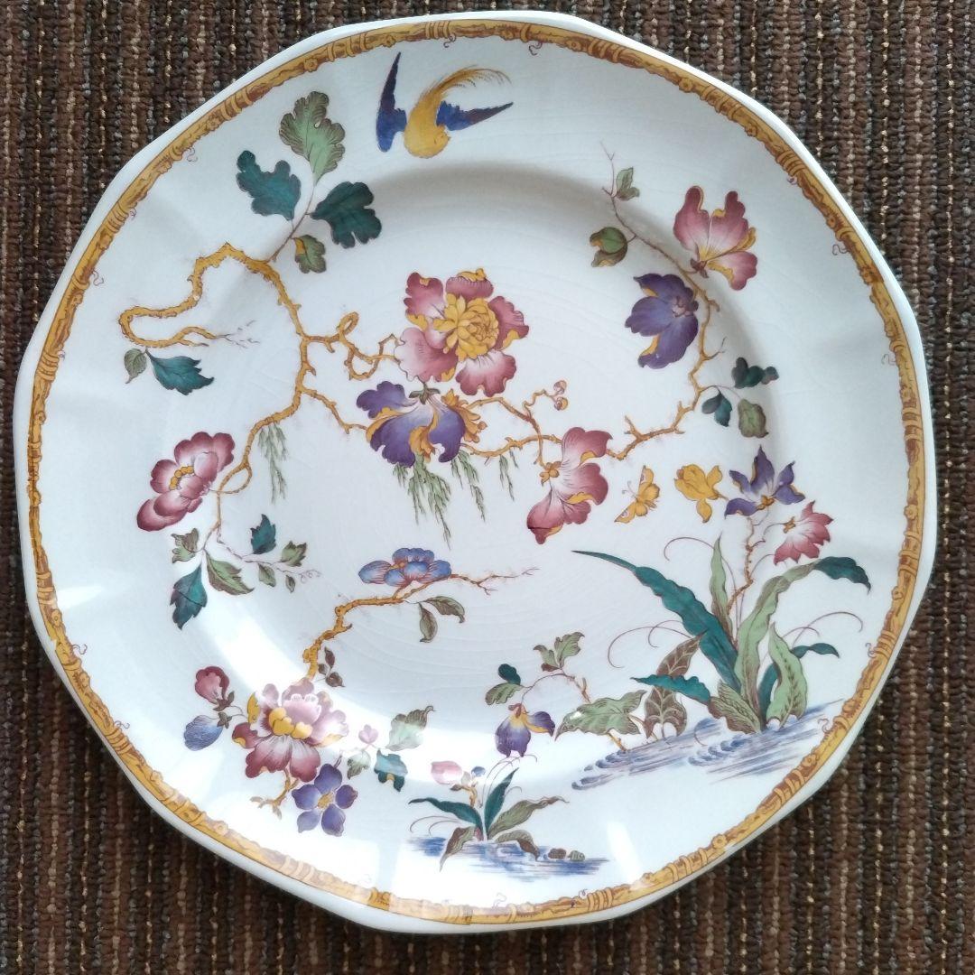 【美品】ウェッジウッド　デボンローズ／デヴォンローズ　ディナー皿　２枚　貫入あり