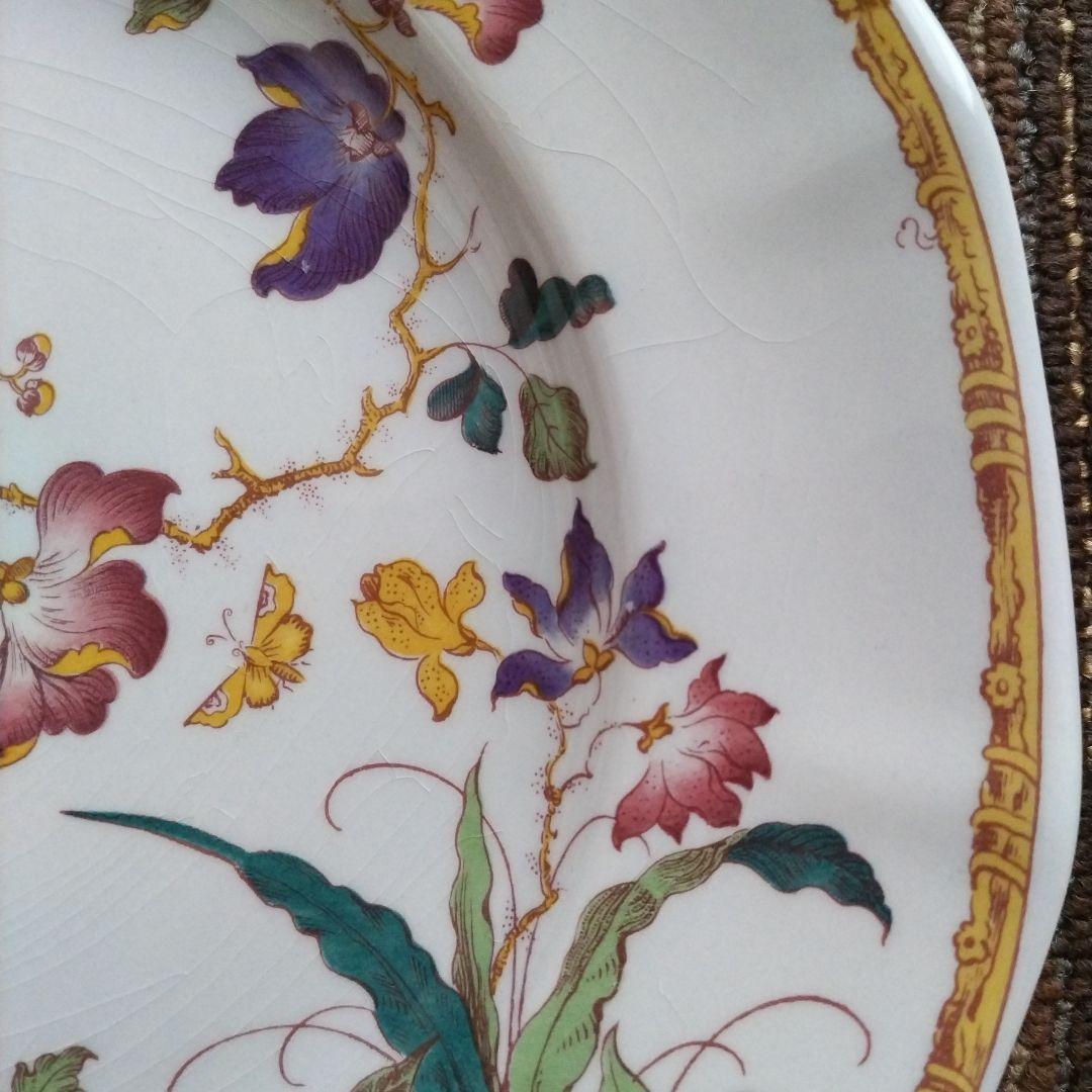 【美品】ウェッジウッド　デボンローズ／デヴォンローズ　ディナー皿　２枚　貫入あり
