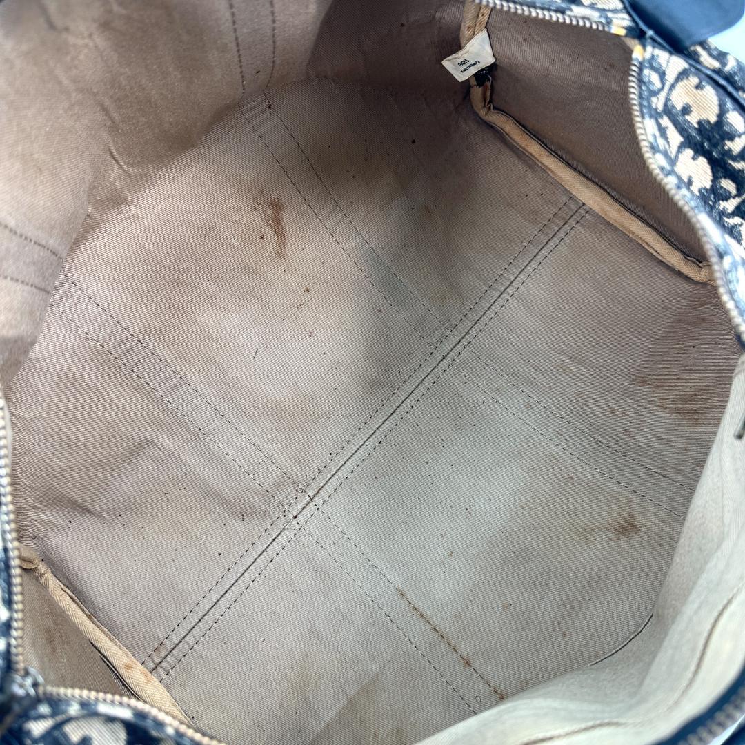 Christian Dior トロッター　総柄　キャンバス　ボストンバッグ