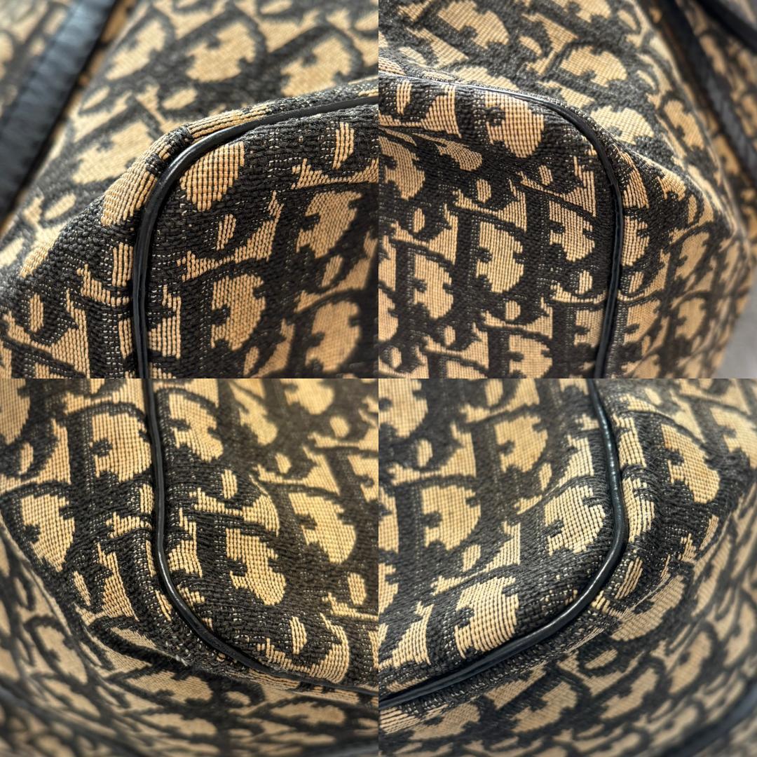 Christian Dior トロッター　総柄　キャンバス　ボストンバッグ