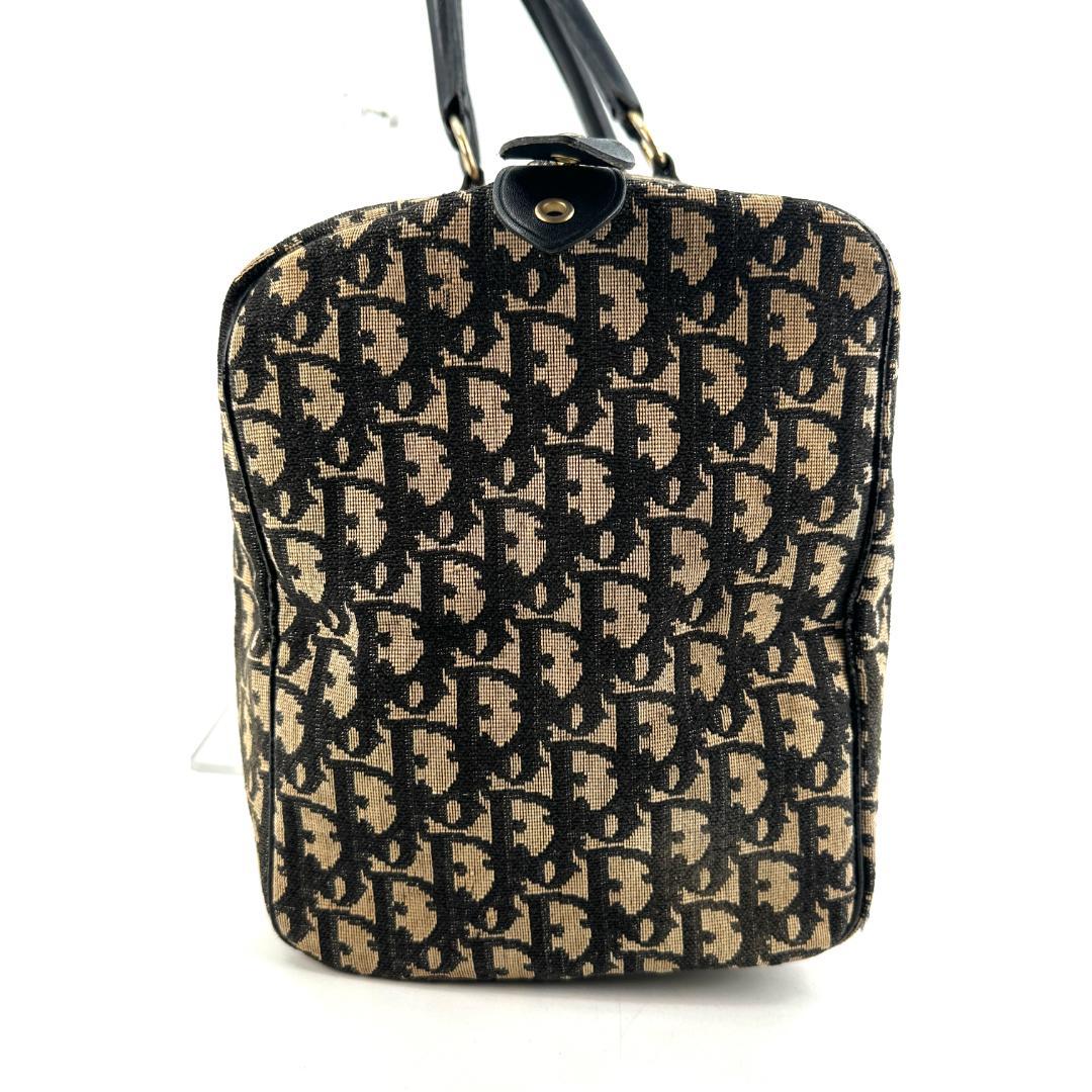 Christian Dior トロッター　総柄　キャンバス　ボストンバッグ
