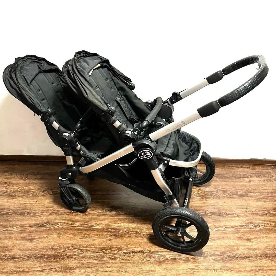 【フットマフ付】ベビージョガー シティセレクト 2人乗り ベビーカー 双子 良品