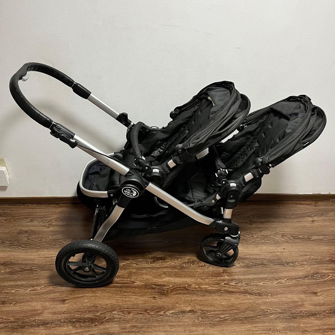 【フットマフ付】ベビージョガー シティセレクト 2人乗り ベビーカー 双子 良品