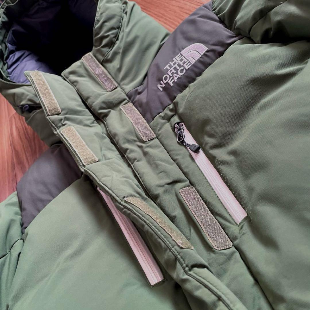 ノースフェイスレディースハイベント800グリーン緑バルトロダウンジャケットパーカ