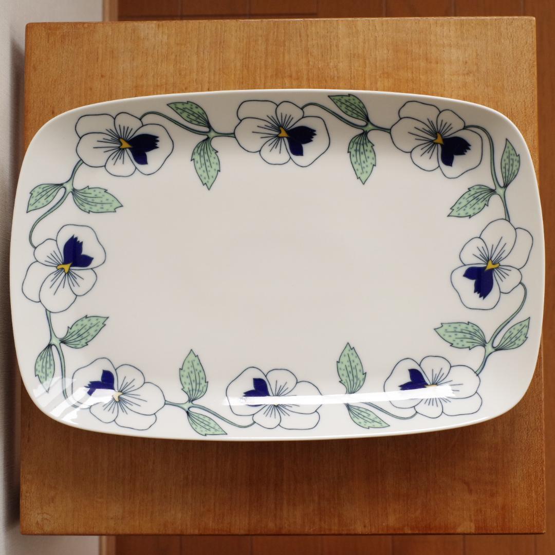 ロールストランド Sylvia シルビア プレート スクエア 角皿 特大02