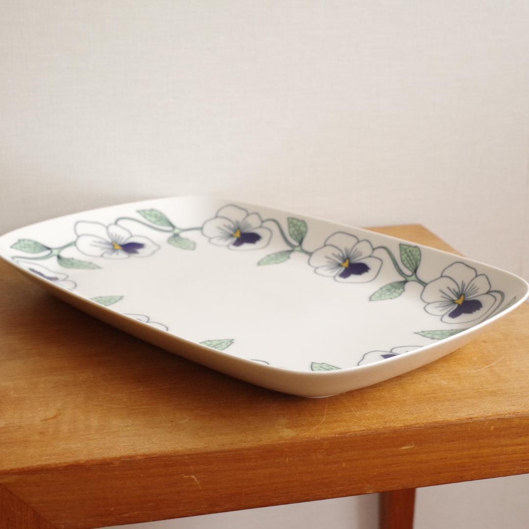 ロールストランド Sylvia シルビア プレート スクエア 角皿 特大02