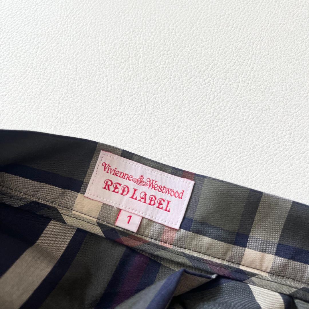 ▼美品✨ヴィヴィアンウエストウッド【1】変形スカート タータンチェック オーブ