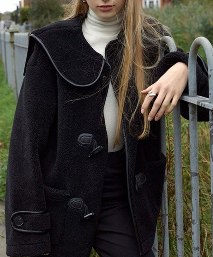 ワイドカラー ミドルダッフルコート【Fano Studios】