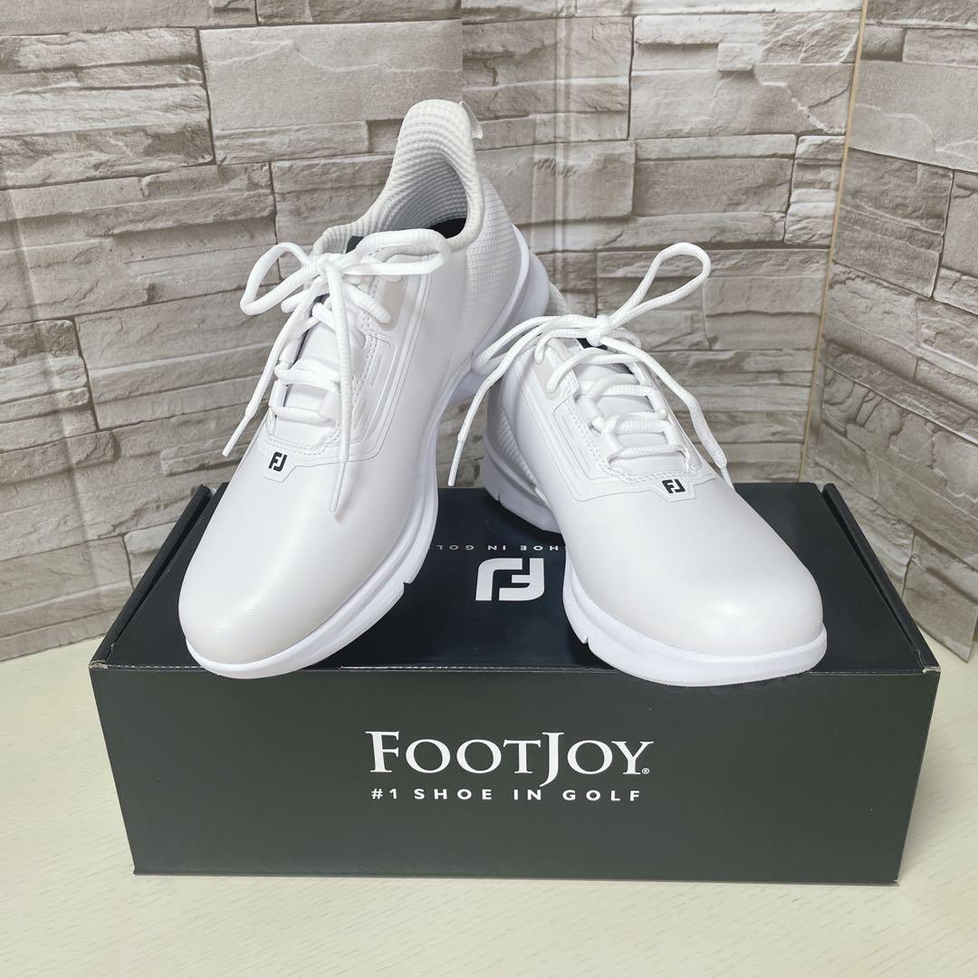 emichossFootJoy シューズ 女性用 ホワイト24.5