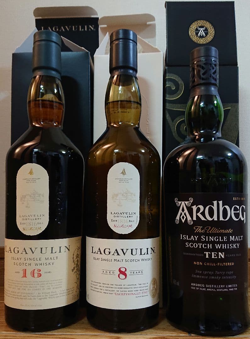 ラガヴーリン16年&ラガヴーリン8年&アードベック10年