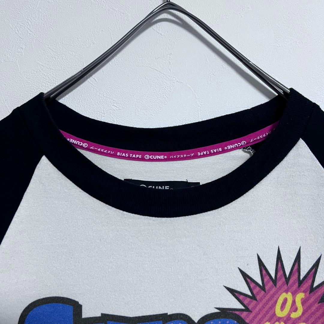 完売品 CUNE ラグランTシャツ オンライン限定 サイズ2
