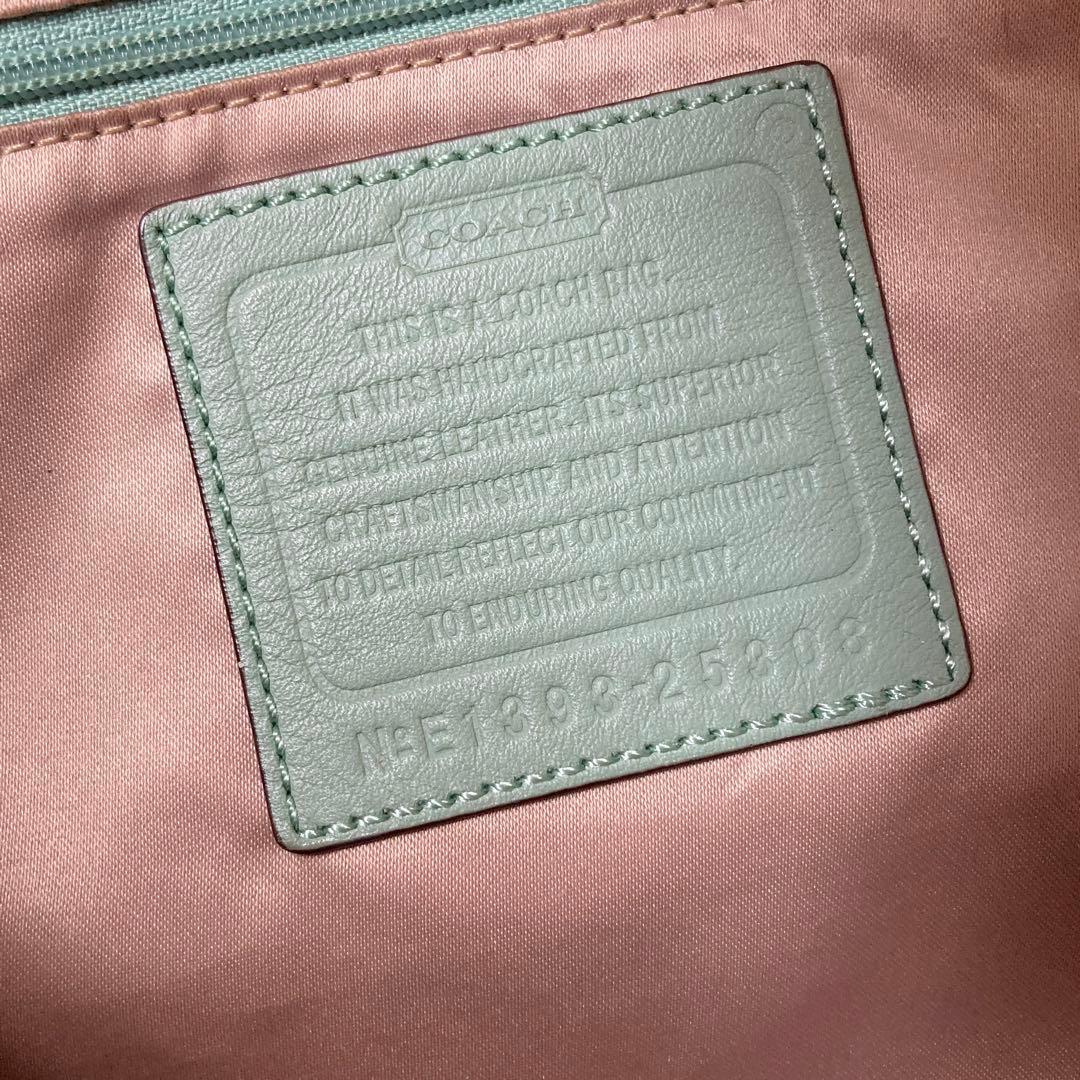 美品 COACH コーチ 特大 トート オレンジ ショルダーバッグ