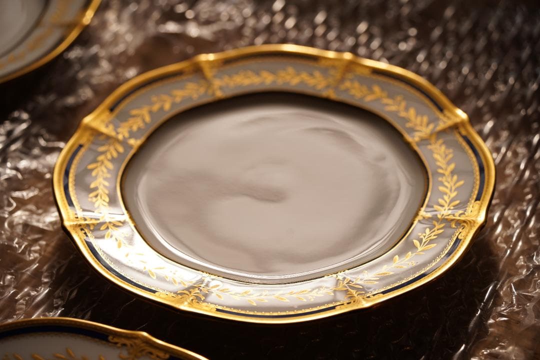 ダイヤモンドコレクション「マジェスティブルー」約18センチ皿６枚 by ノリタケ