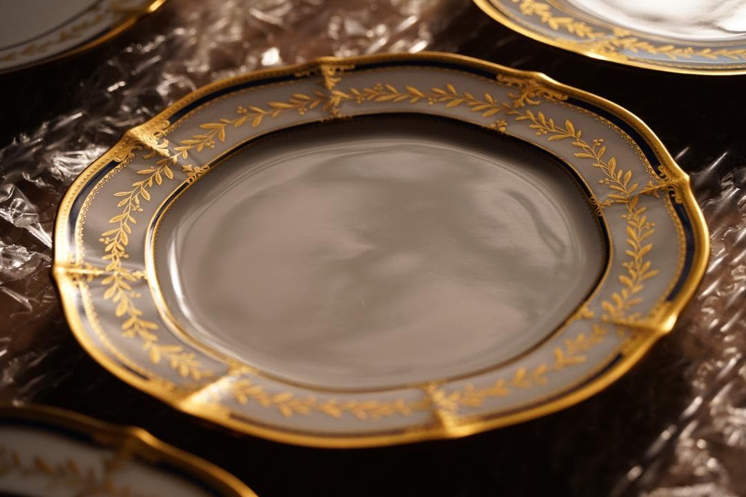 ダイヤモンドコレクション「マジェスティブルー」約18センチ皿６枚 by ノリタケ