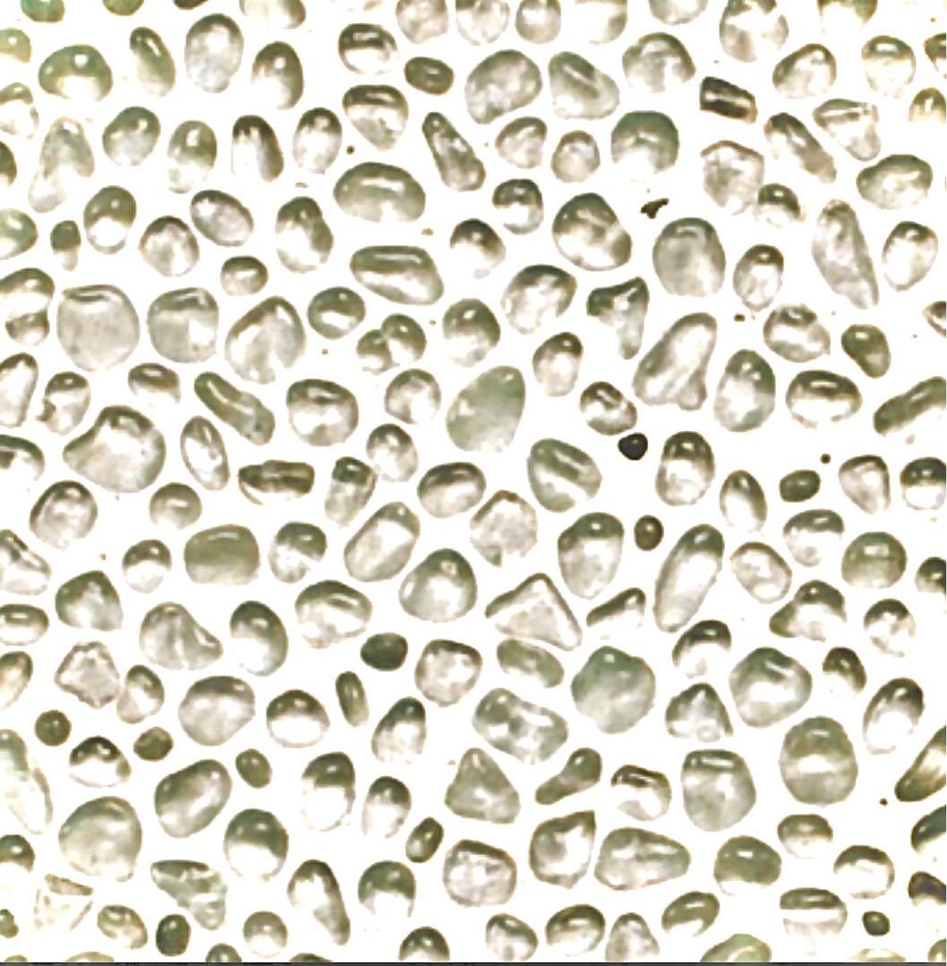 クリスタルインレイ(天然石、クリスタルガラス入りの高級左官材)