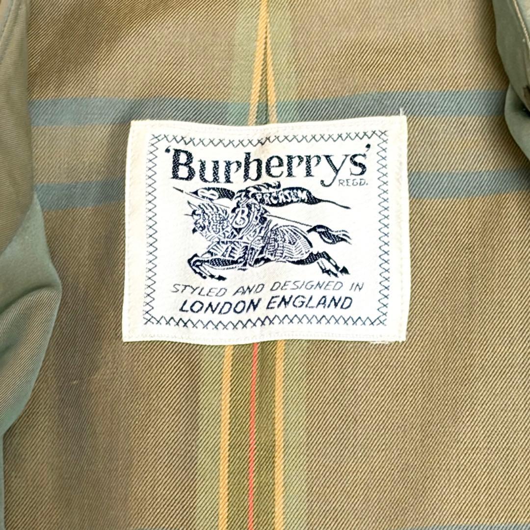 バーバリー　トレンチコート　ダブル　玉虫色　ノバチェック　レディース　オールド