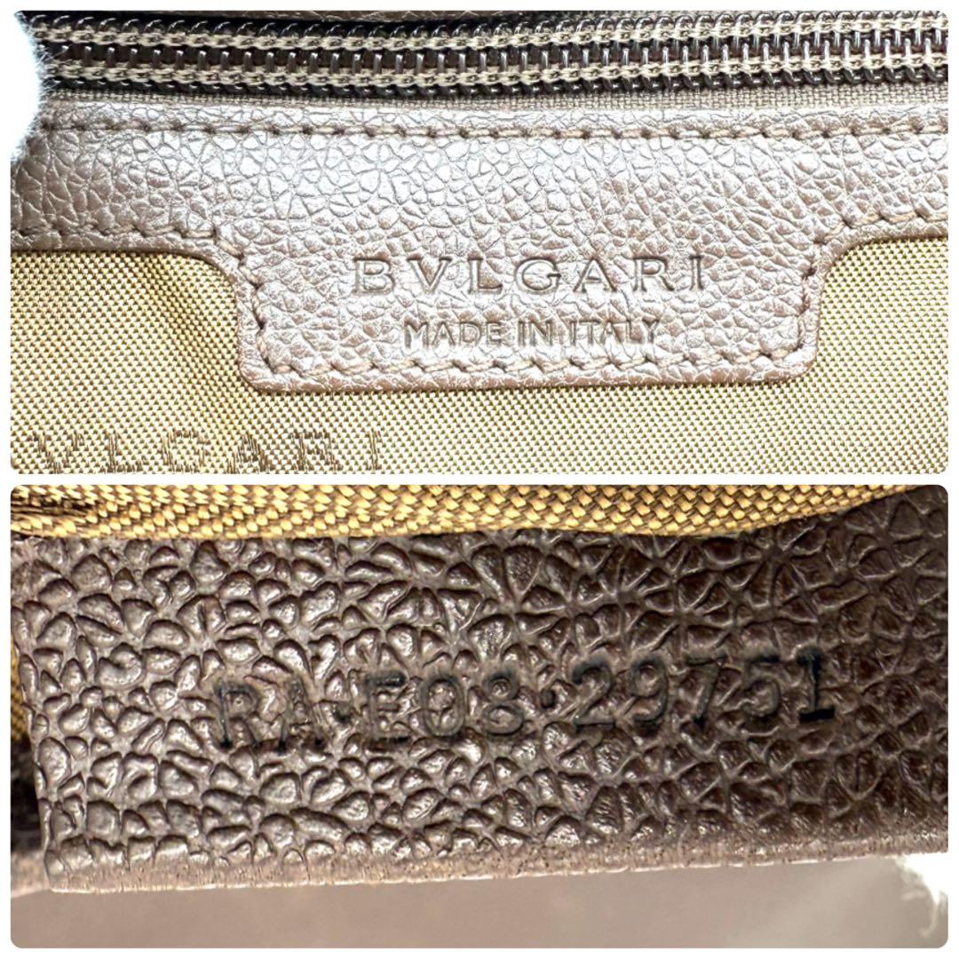 ★希少モデル★ブルガリ 本革 メッセンジャーバッグ ロゴプレート ロゴショルダー