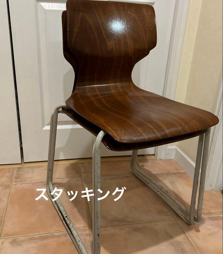 ★AICHI パグホルツ プライウッド PAGWOOD スタッキングチェア2脚