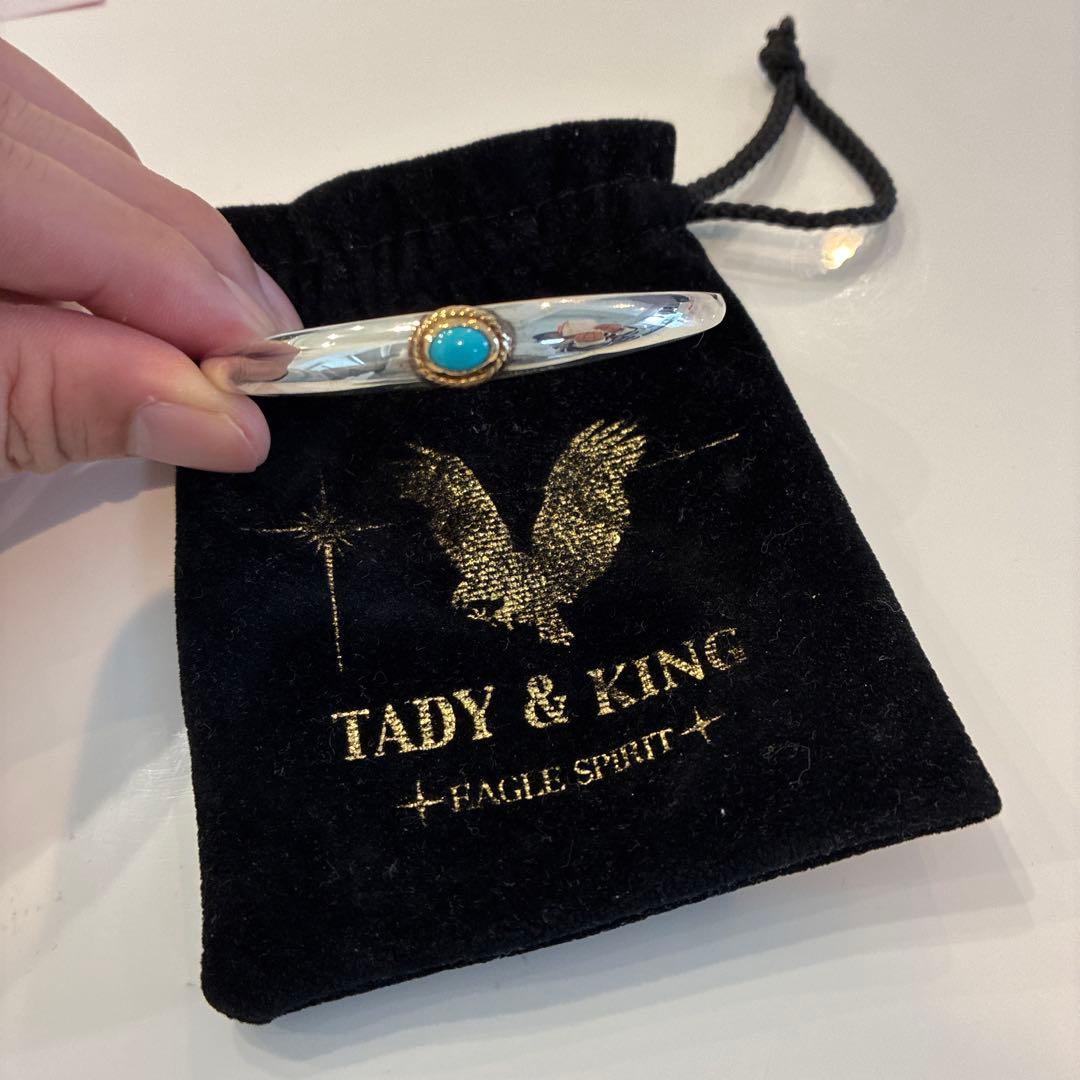 ⭐*️様 TADY & KING シルバーバングル ターコイズ　Mサイズ