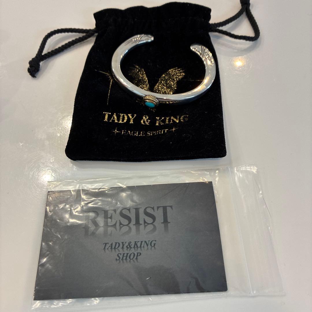 ⭐*️様 TADY & KING シルバーバングル ターコイズ　Mサイズ