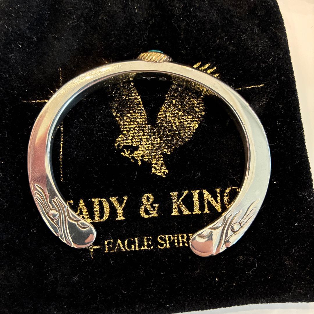 ⭐*️様 TADY & KING シルバーバングル ターコイズ　Mサイズ