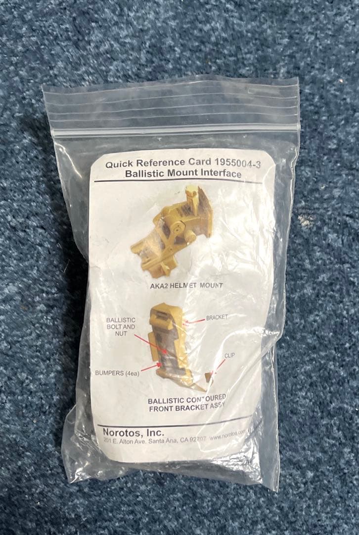 米軍実物 放出品 ACH ヘルメット & ブラケット&パット　カバー2点付き　L