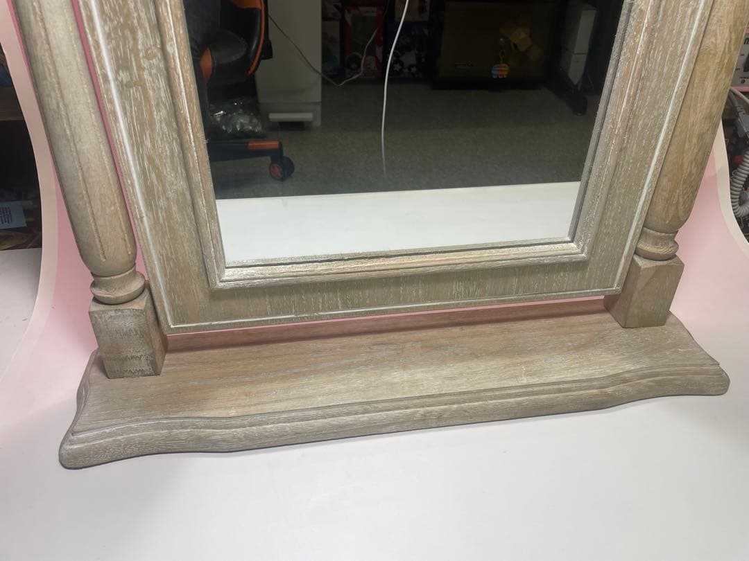 鏡　ヨーロッパ風　美容院　大型置き型鏡