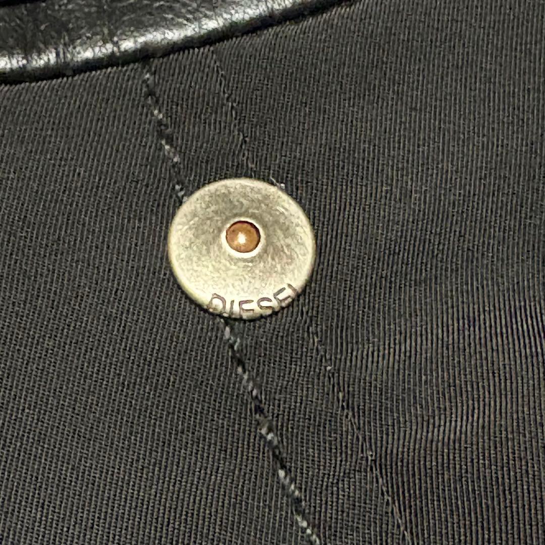 DIESEL ディーゼル　ダブルライダース レザー　切り替え　希少デザイン　S