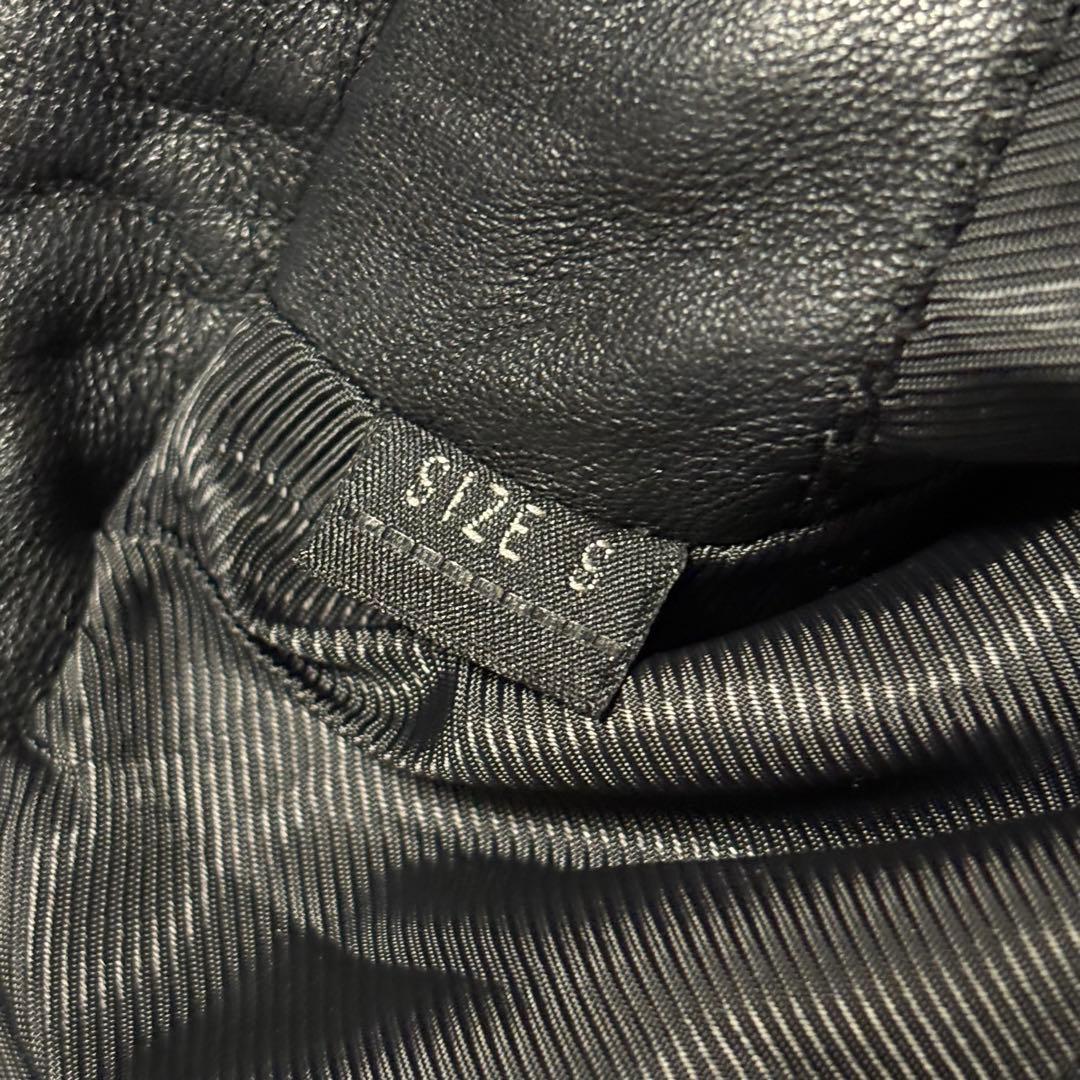 DIESEL ディーゼル　ダブルライダース レザー　切り替え　希少デザイン　S