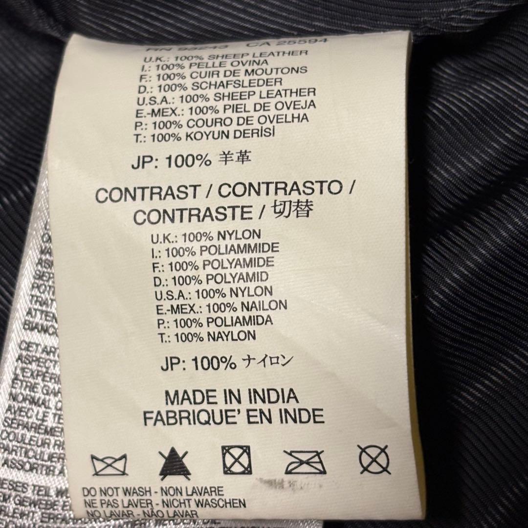 DIESEL ディーゼル　ダブルライダース レザー　切り替え　希少デザイン　S