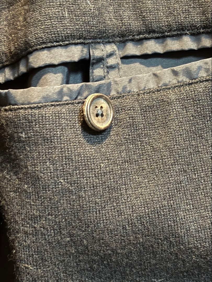 エルメス カシミアニット 100％ 総裏地 パーカー ジャケット フード