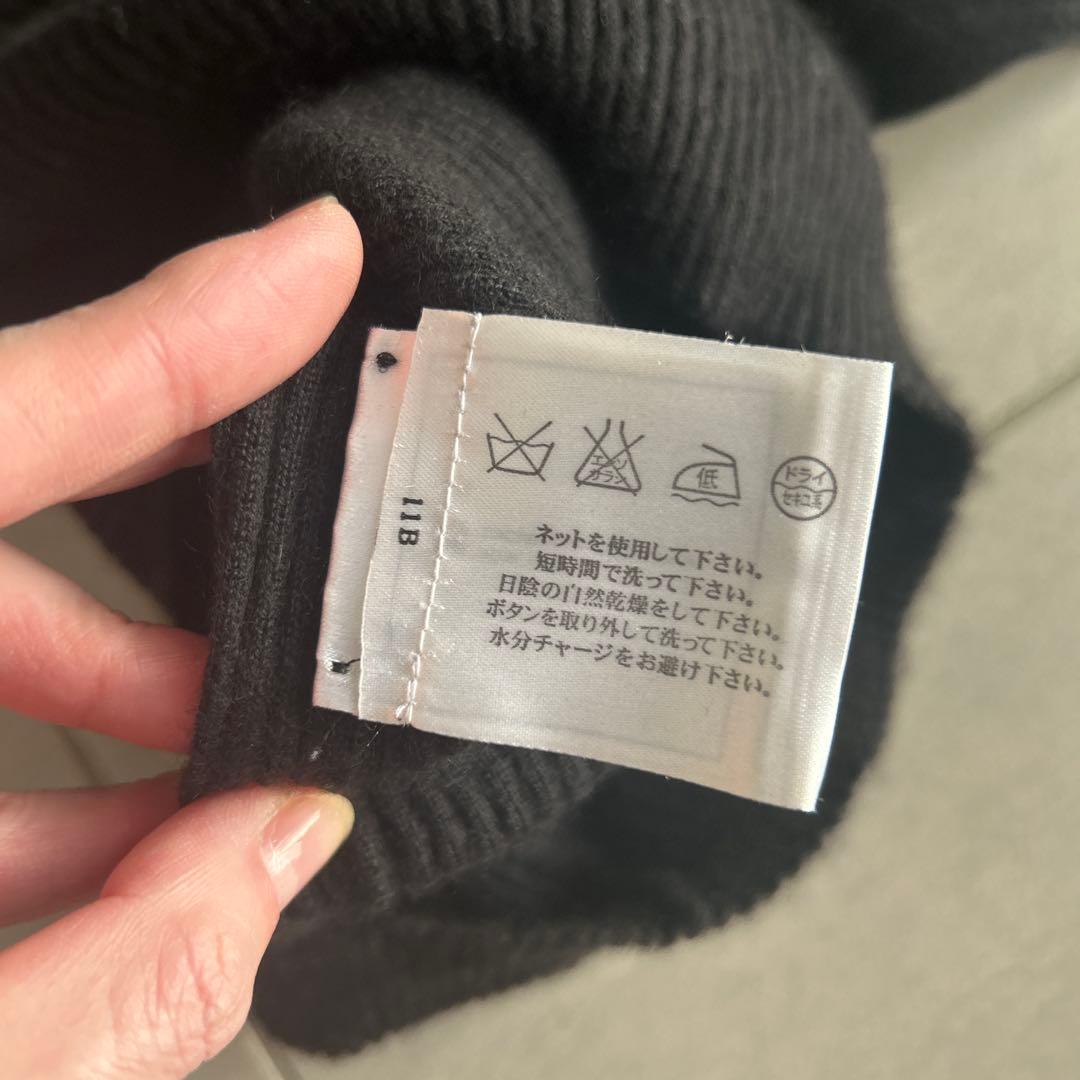 【美品】CHANEL カシミア100% ニット　Vネック　ブラック　黒