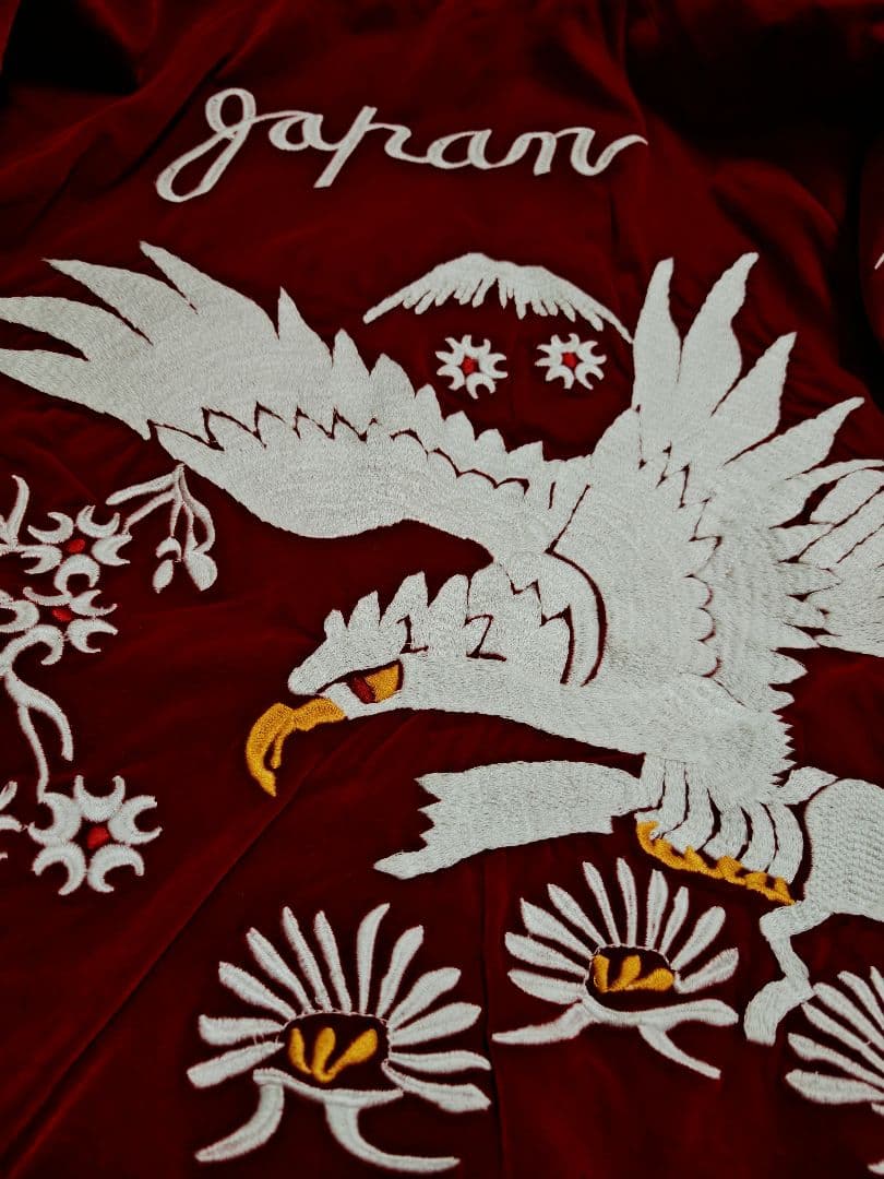 未使用近 BILLVAN２面用 別珍 日本限定 ワニ ワシ スカジャン 美品