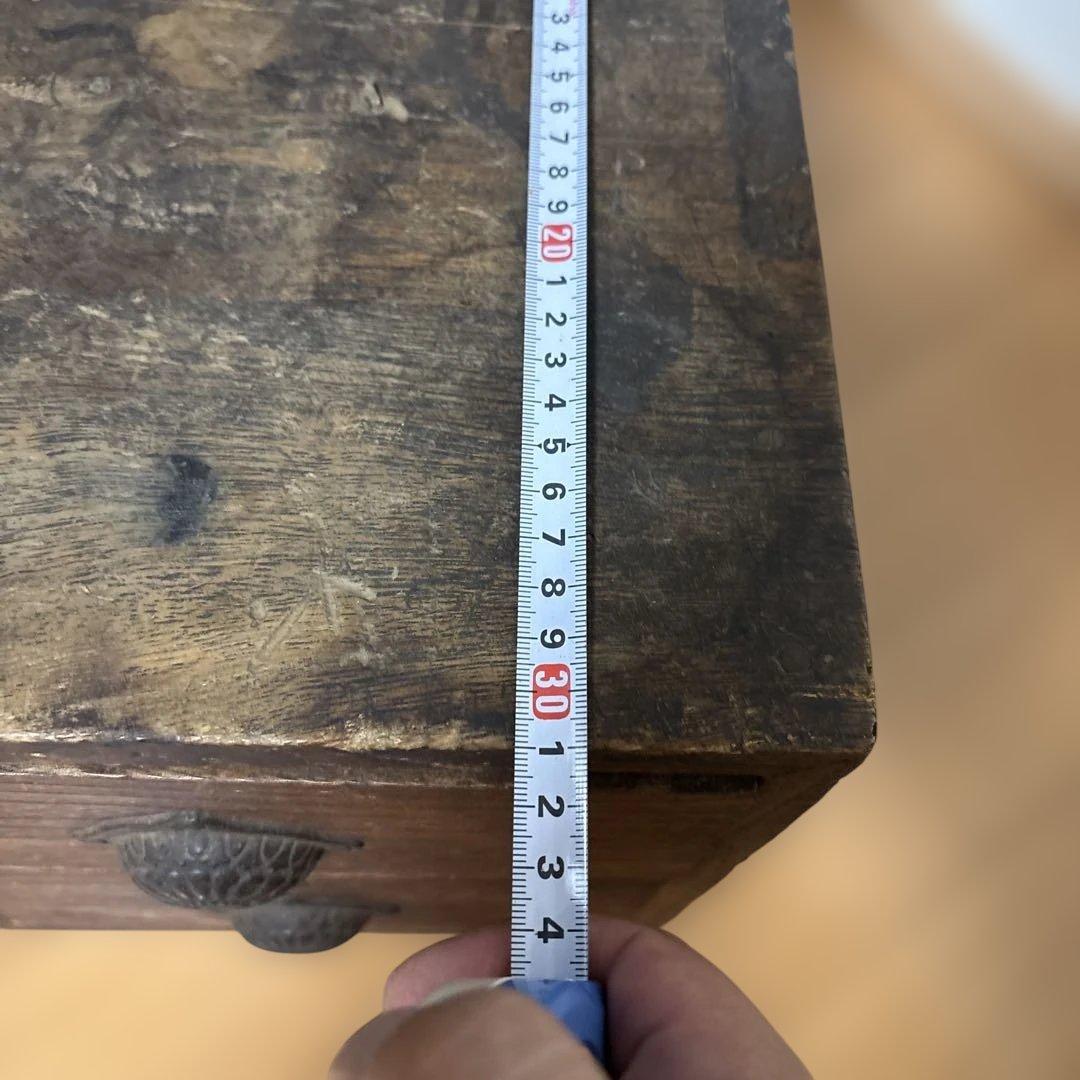 戦前？重厚な2段の小引き出し　昭和レトロ