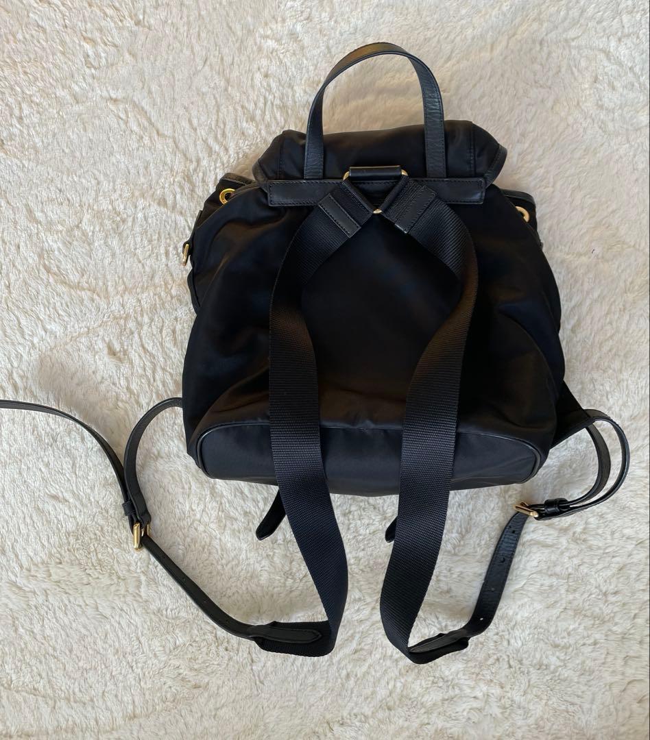 PRADA プラダ　ナイロン　リュック　バックパック ゴールド　正規品