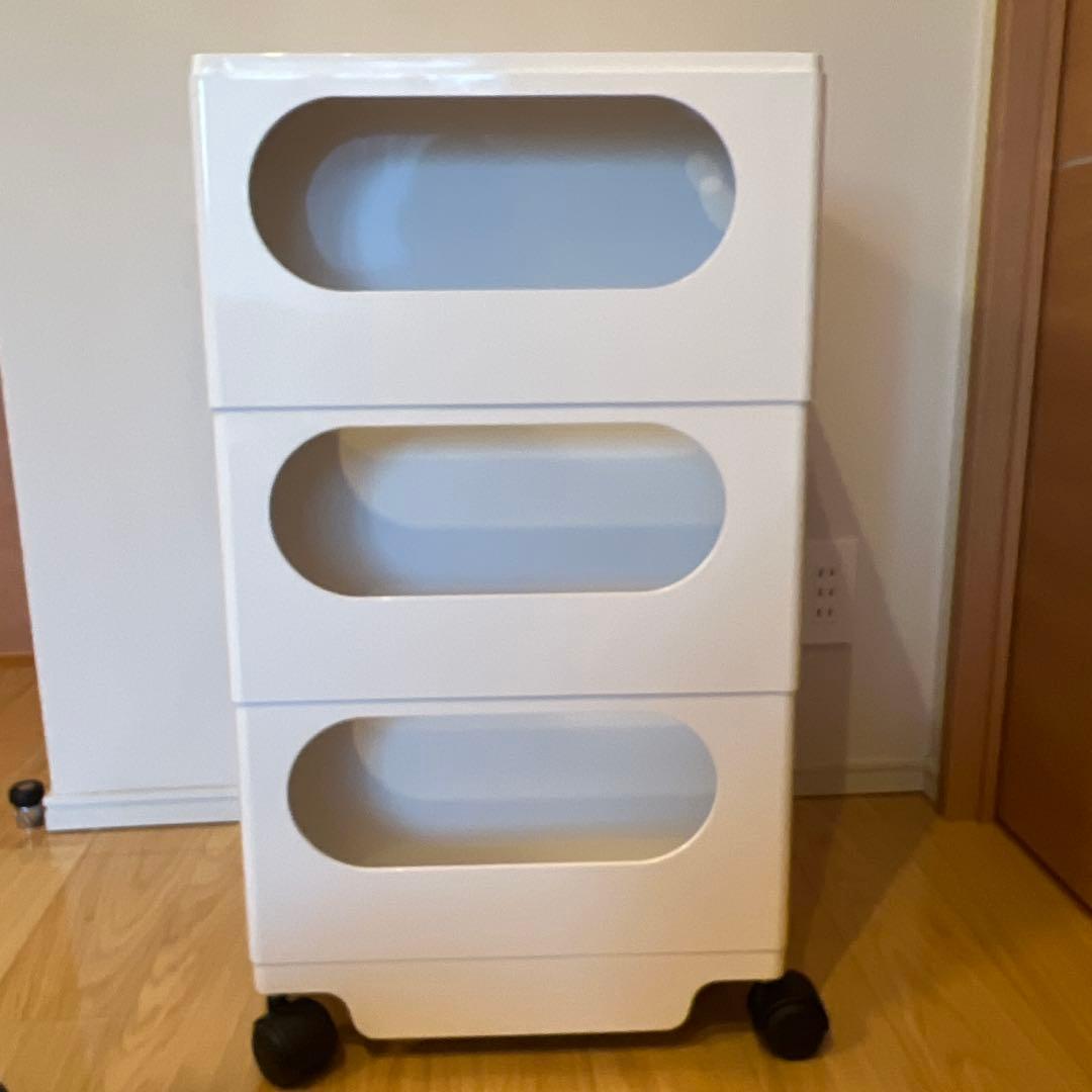 【B-LINE正規品】ボビーワゴン 3段 3トレイ　ホワイト