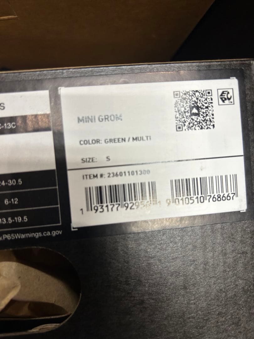 【新品】キッズ BURTON MINI GROM 24-25モデル