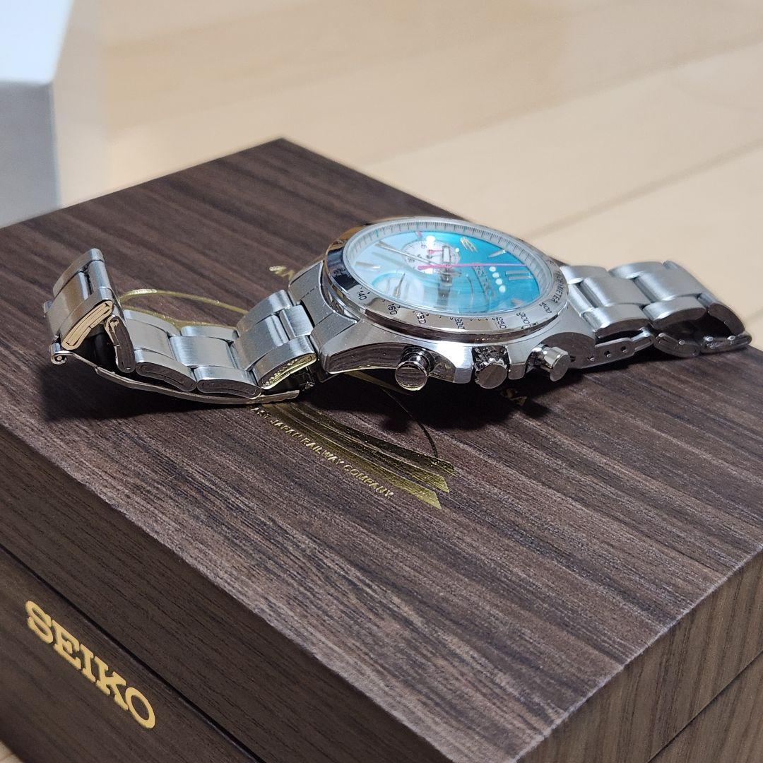 極美品 SEIKO クロノグラフ クォーツ E5系 はやぶさ 10周年 限定