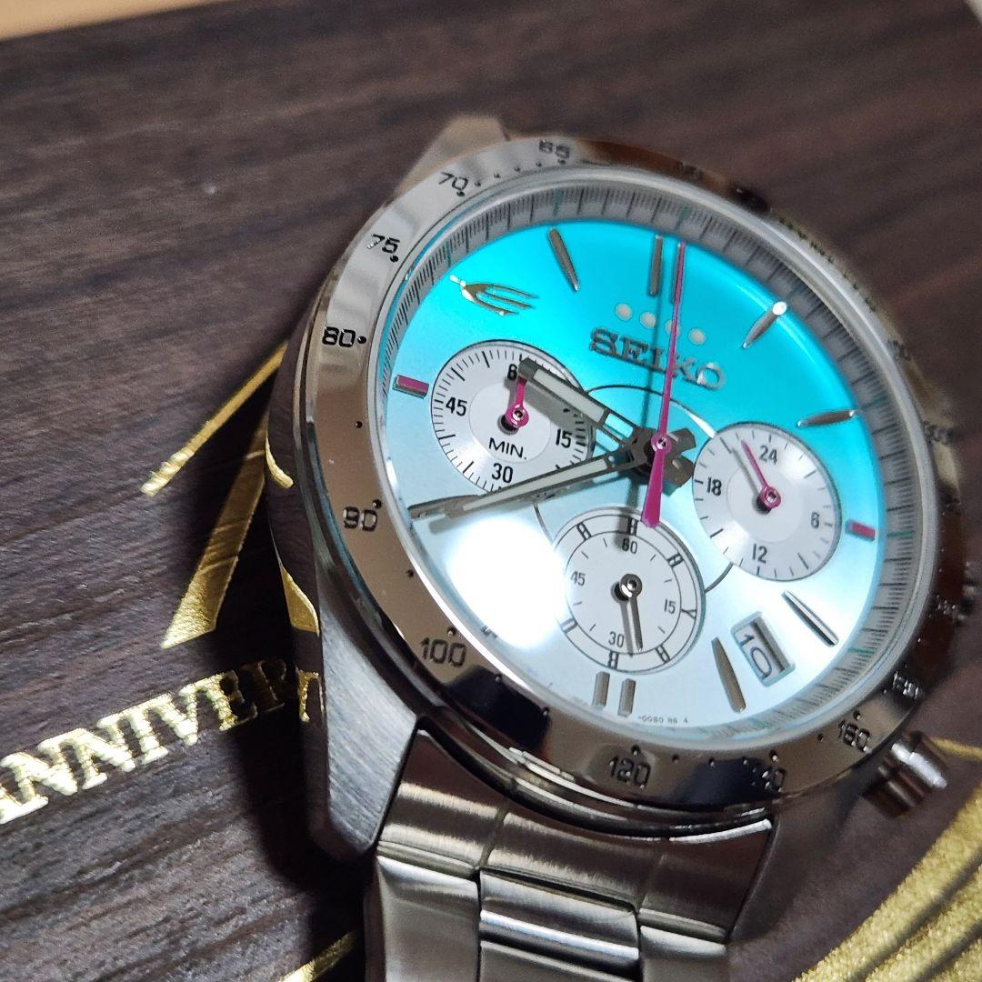 極美品 SEIKO クロノグラフ クォーツ E5系 はやぶさ 10周年 限定