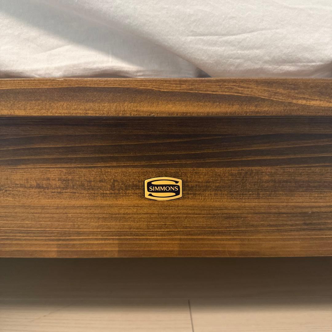 【LAGUNA VERDE様】シモンズ　ダブルベッドフレーム　四万十ヒノキ・香