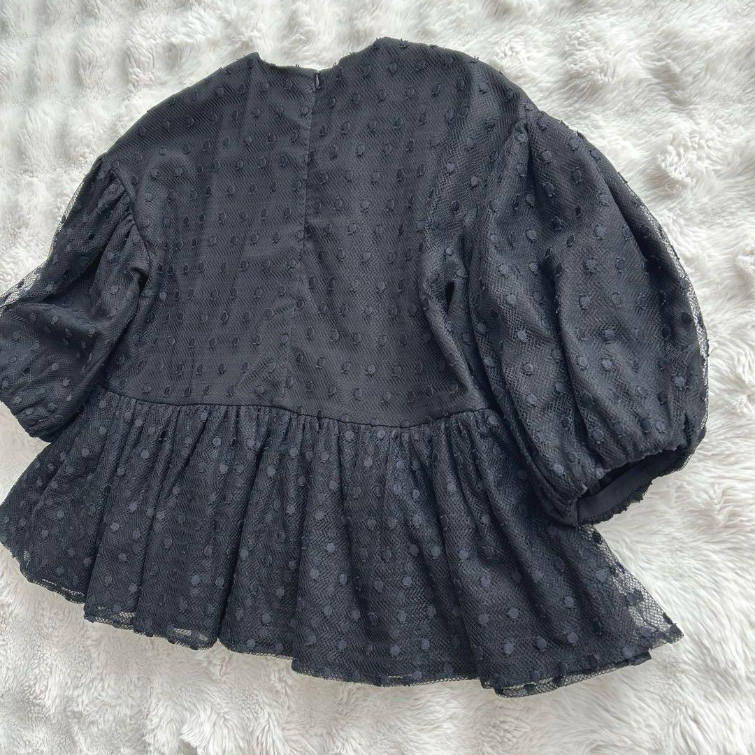 ツルバイマリコオイカワ★ pas de chat ドット柄　オーガンジー