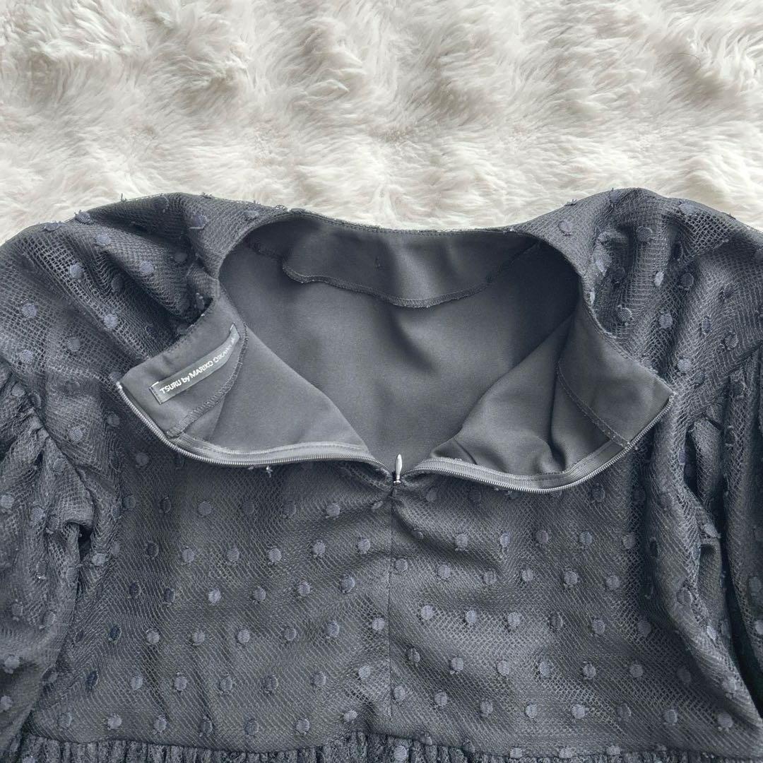 ツルバイマリコオイカワ★ pas de chat ドット柄　オーガンジー