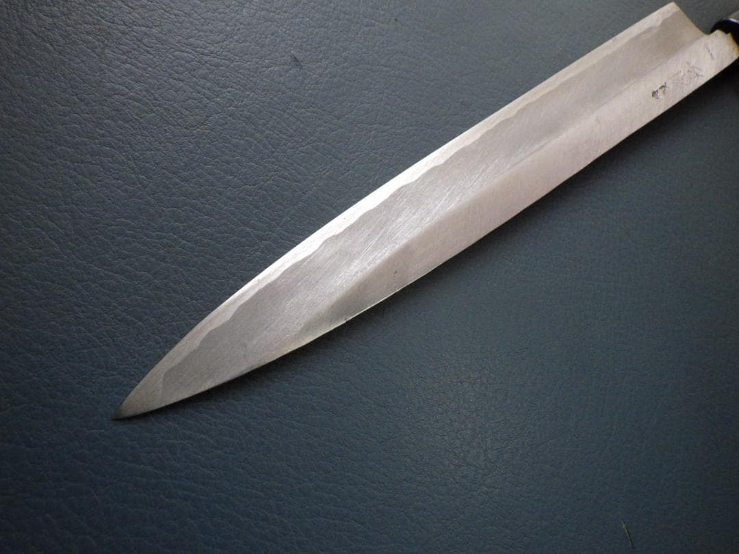 b*6様 京都/有次・特製/柳刃刺身包丁★黒水牛柄・霞手研ぎ済み★