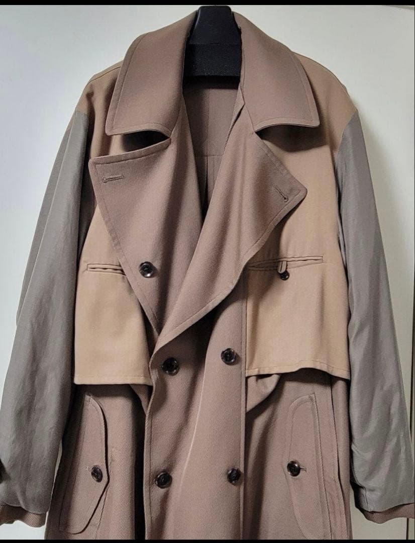 YOKE ベージュ コート　トレンチ　Ｍ